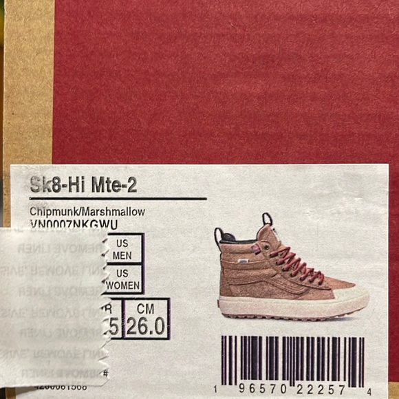 Vans Ak8-Hi Mte - 2 Chipmunk/Marshmallow WMNS sneakers - boots - Picture 16 of 16